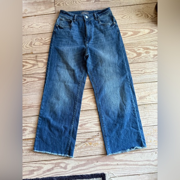 dl1961 hepburn high rise wide leg palmer jeans size 28 - Picture 1 of 4